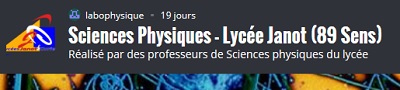 lien vers site web ressources Sciences Physiques
